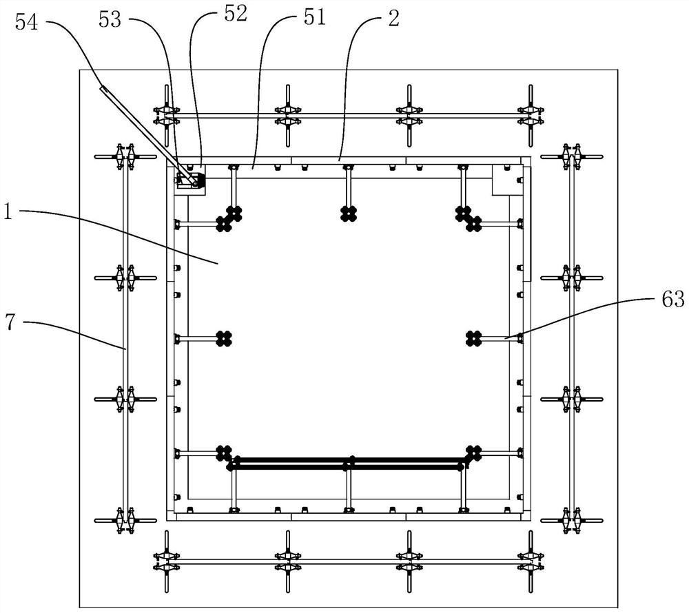 Foundation pit structure and construction process