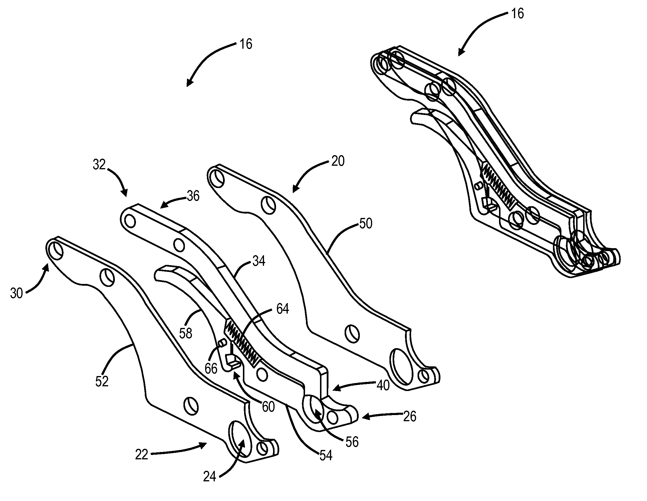 Low profile compliant latch assembly and electronic circuit card and chassis incorporating same