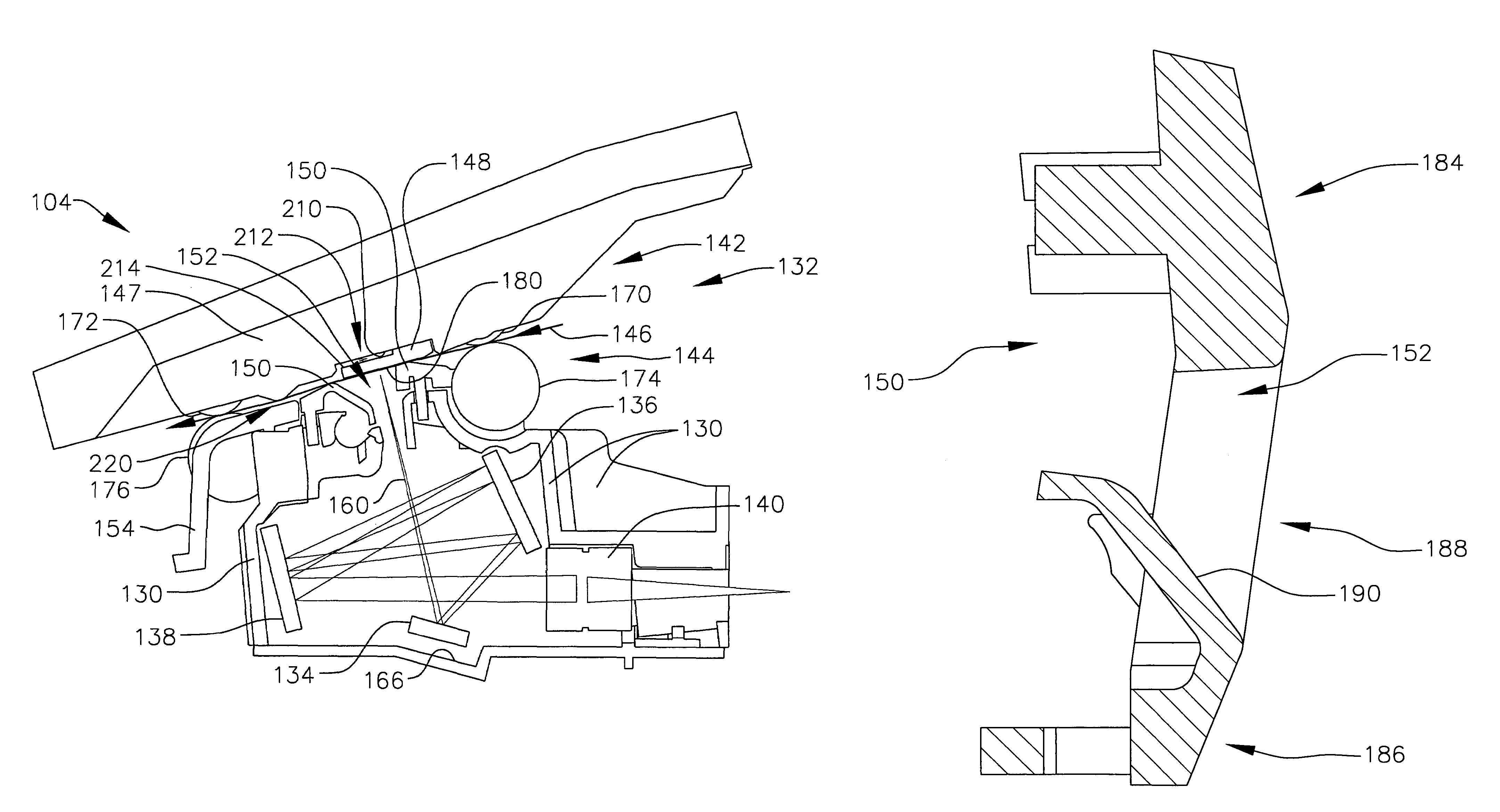 Dust tolerant windowless scanner