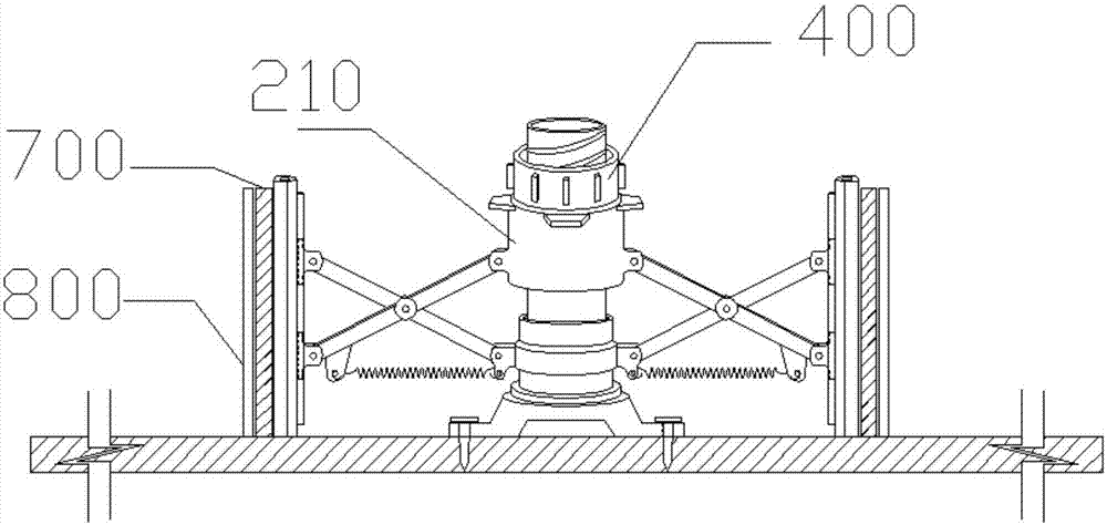 Multifunctional device for formworks with reserved holes