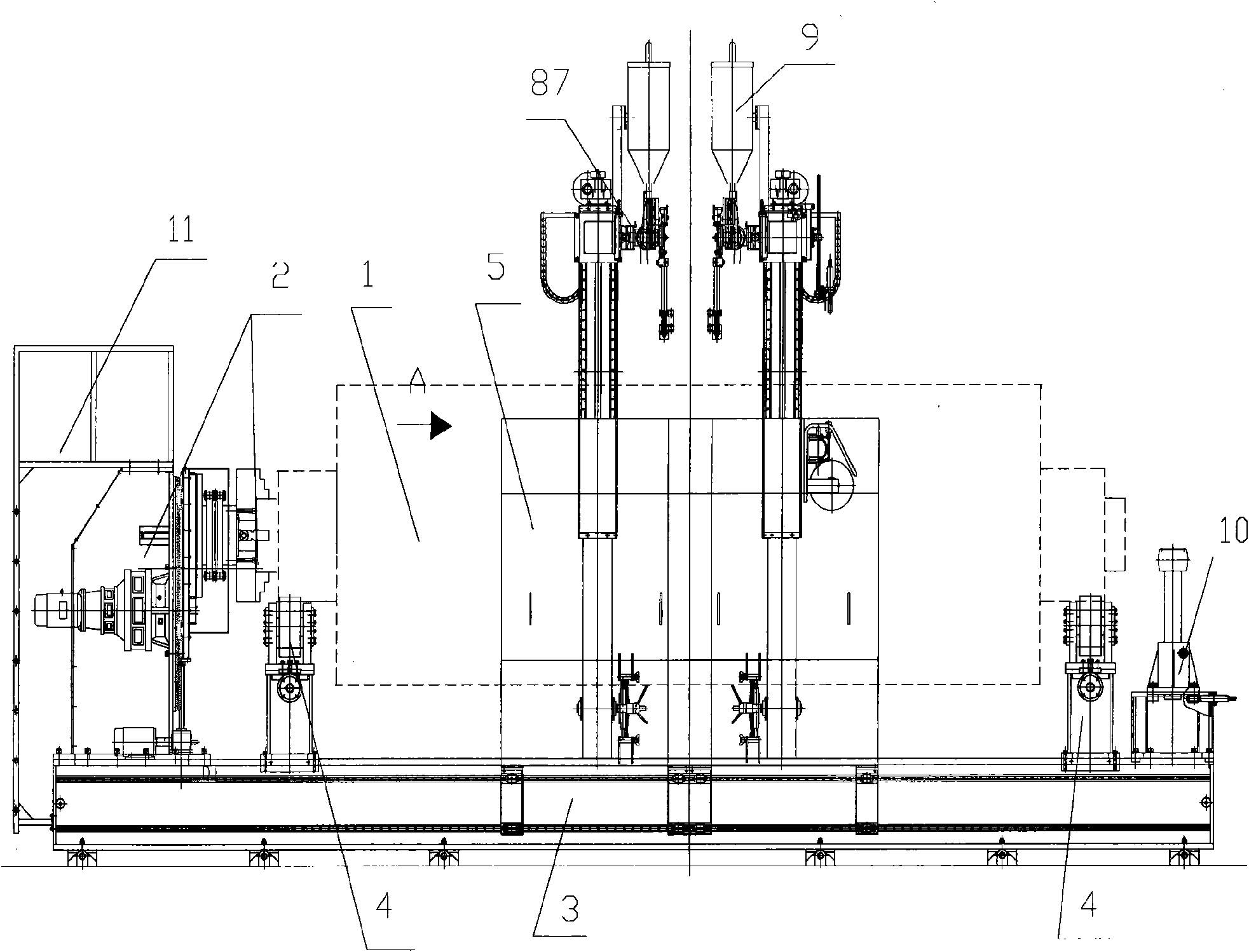 Special build-up welding machine applied to heavy binding roller or squeeze roller