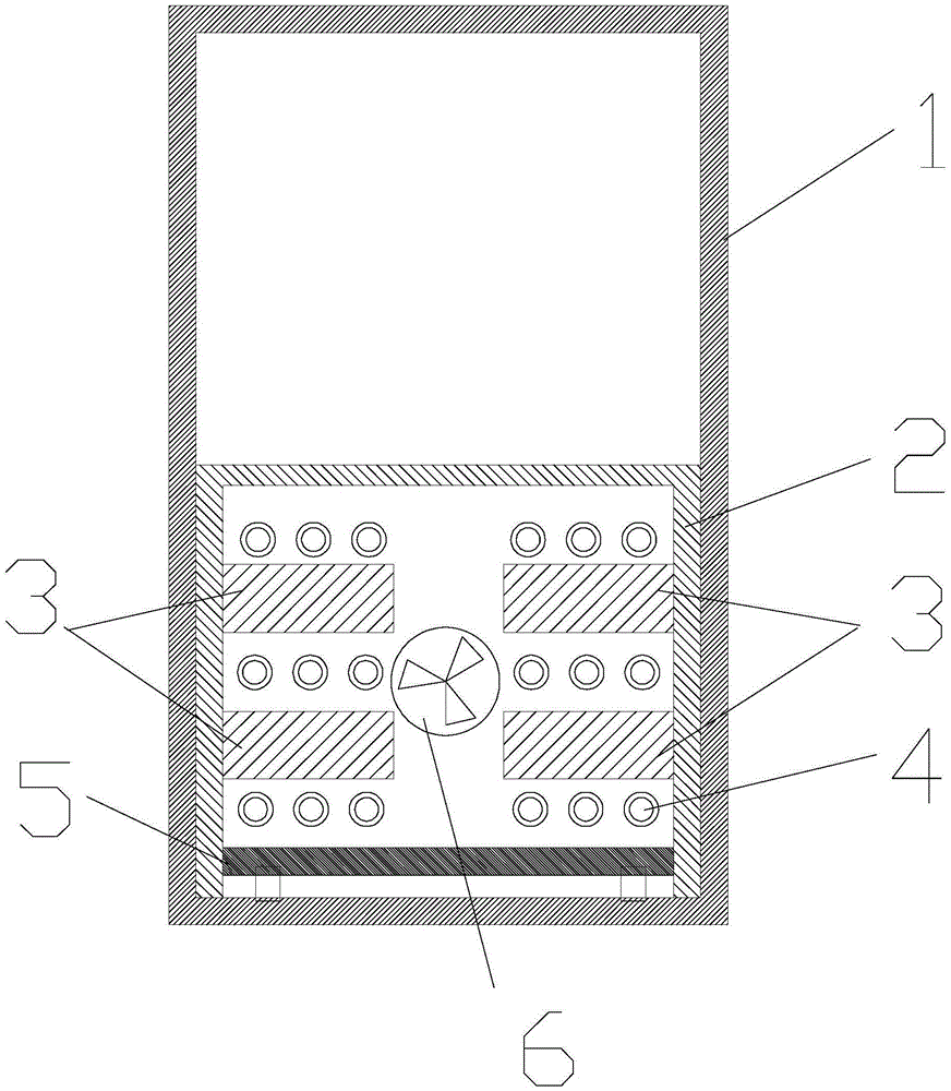 Heat dissipation method for computer host