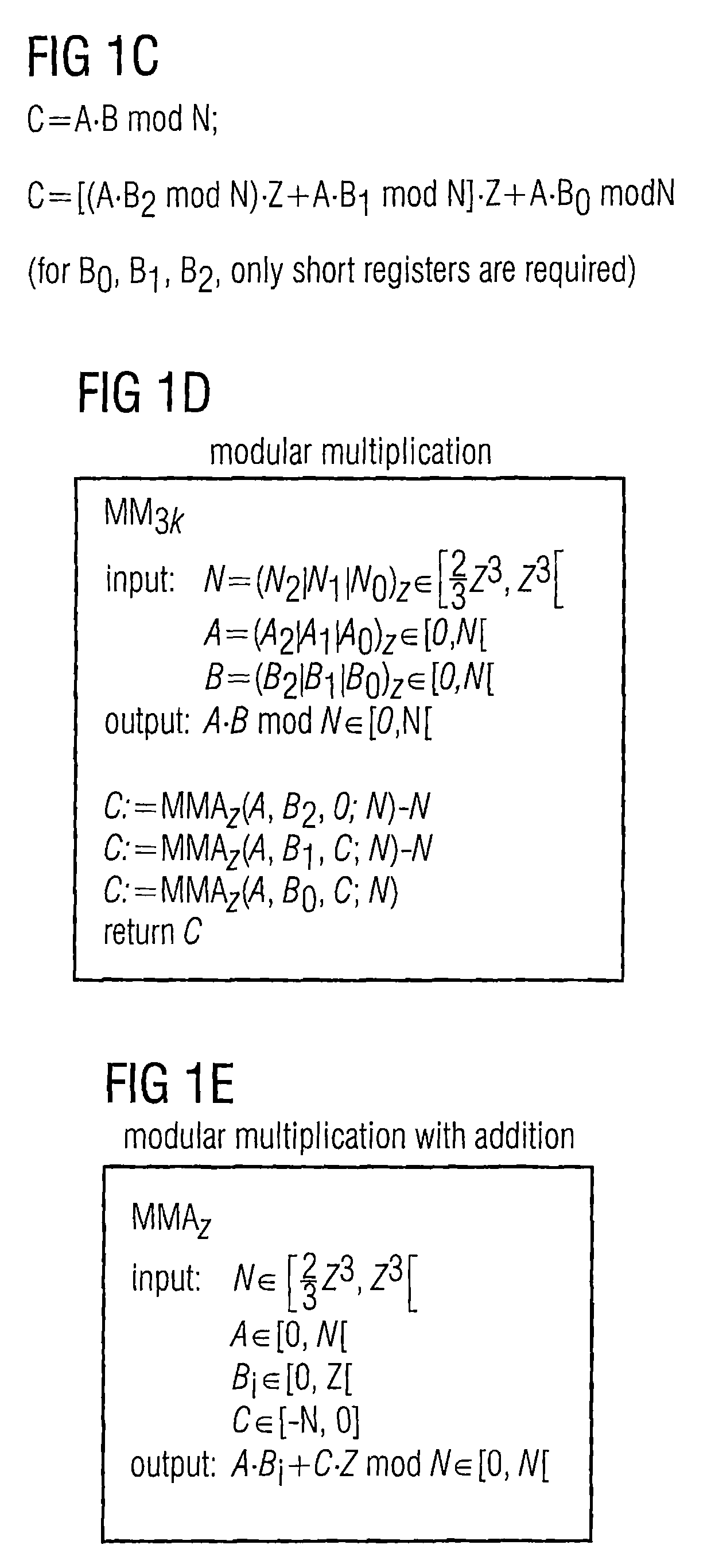 Calculating unit for reducing an input number with respect to a modulus