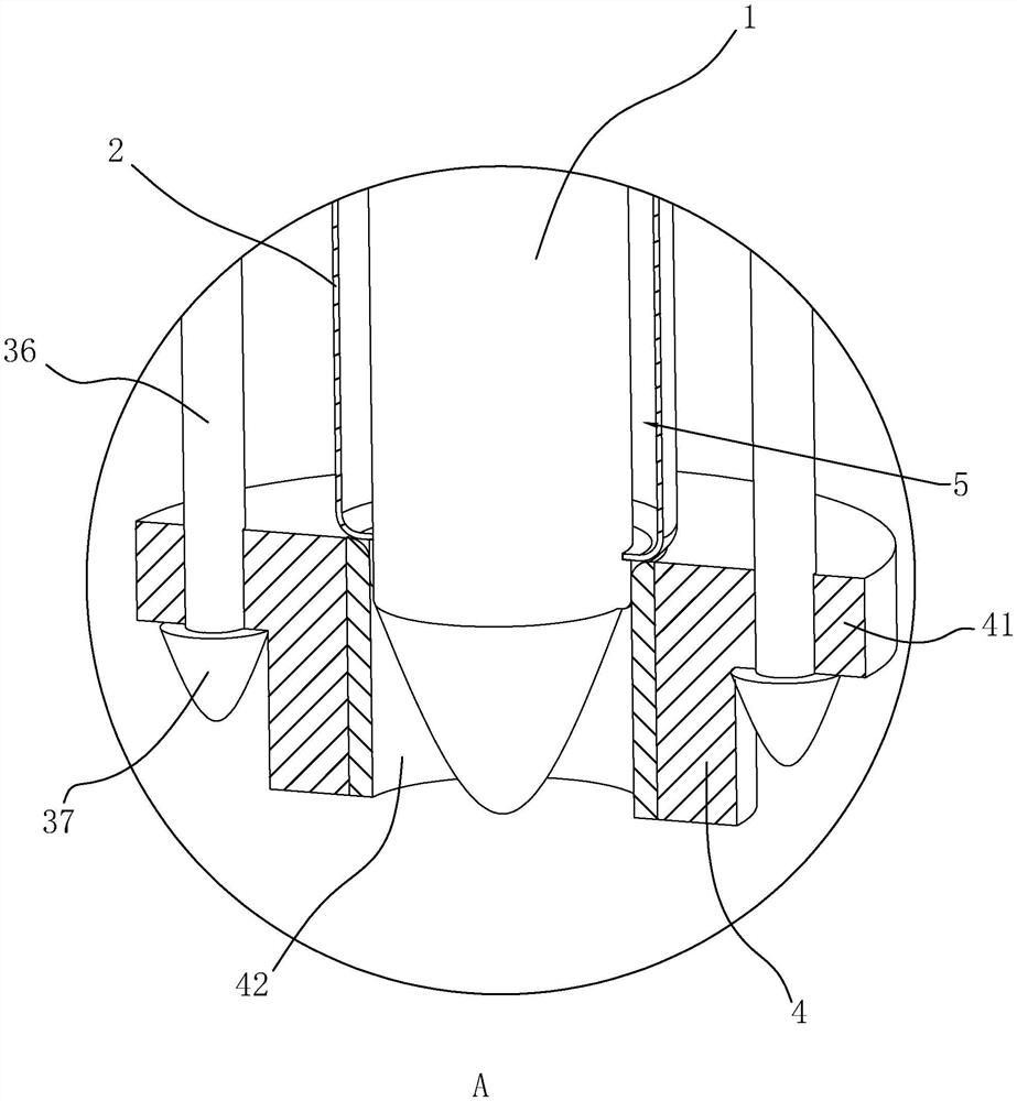 A detection device for the thickness of foundation engineering construction sediment