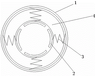 External cooling device of high-voltage coil