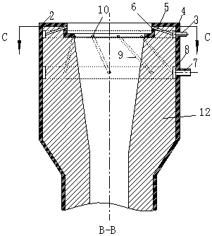 Device and method for preventing secondary oxidation of molten steel