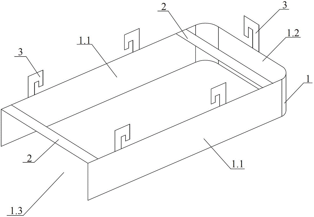 Ladle bottom casting method and lashed area reinforced castable construction mould thereof