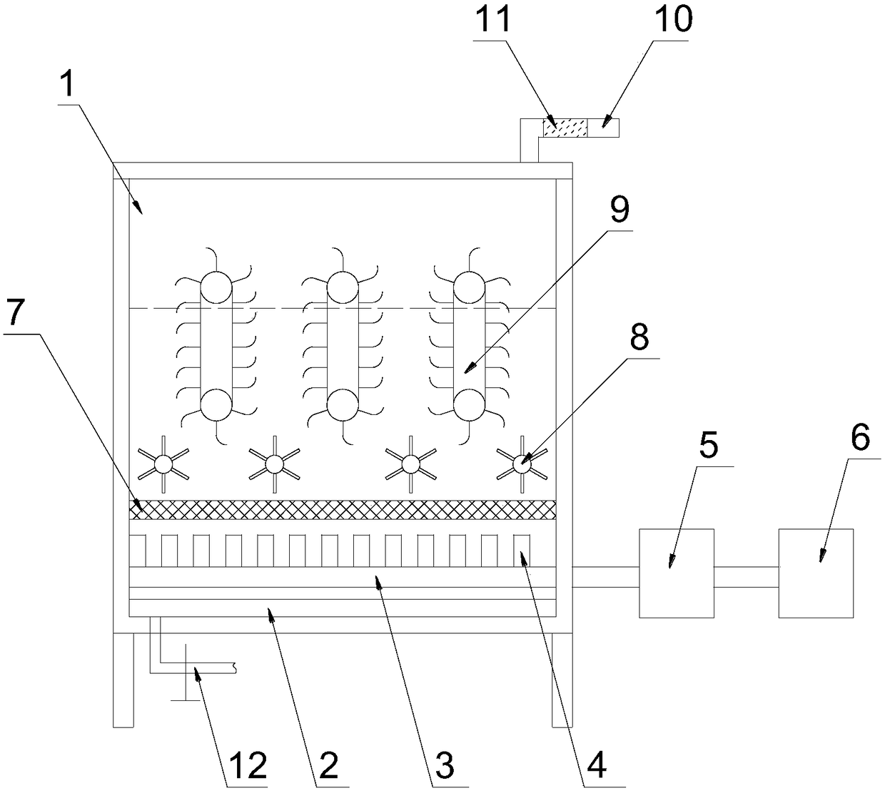 Crystal block drying device