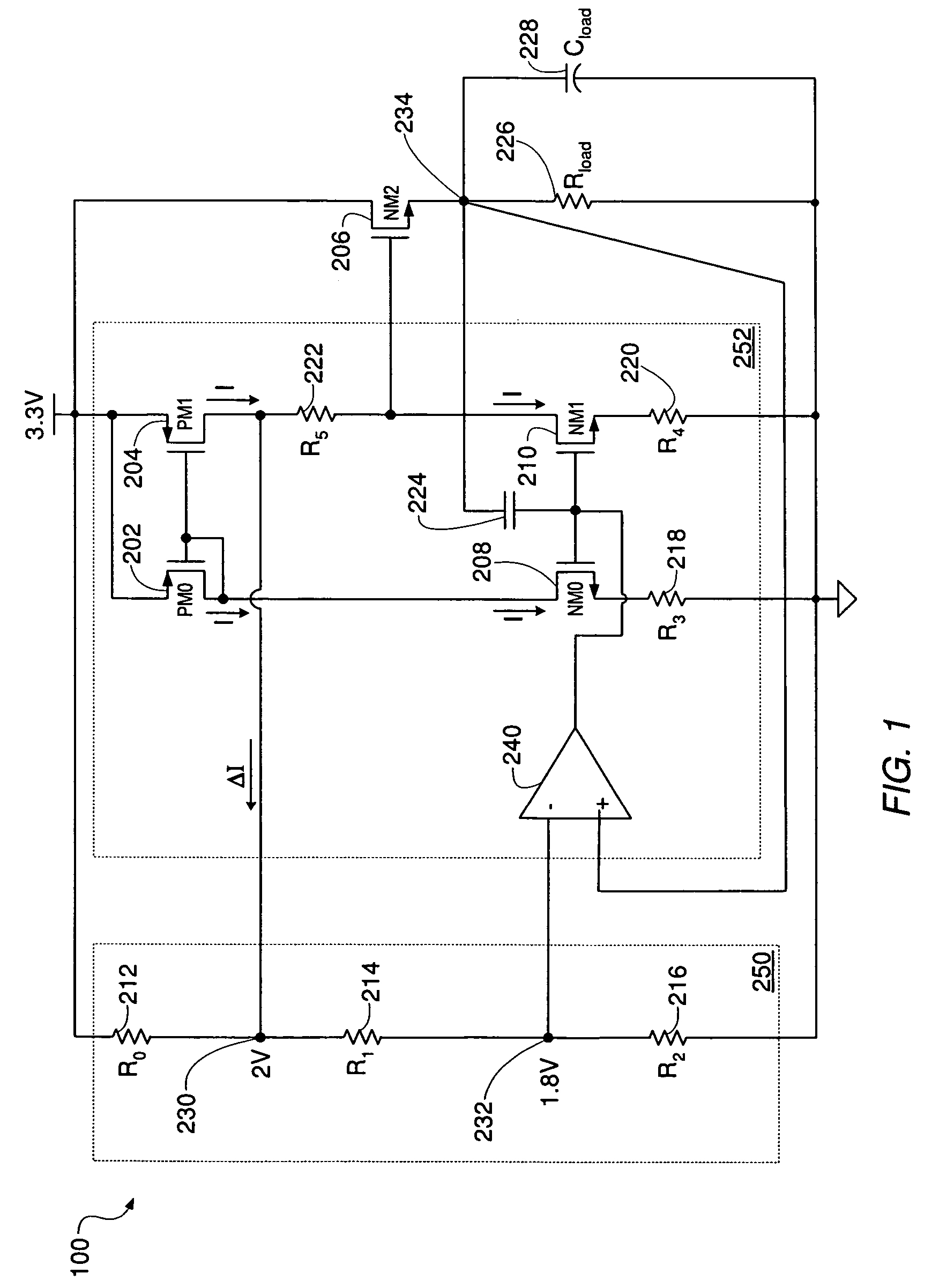 Voltage regulator with inherent voltage clamping