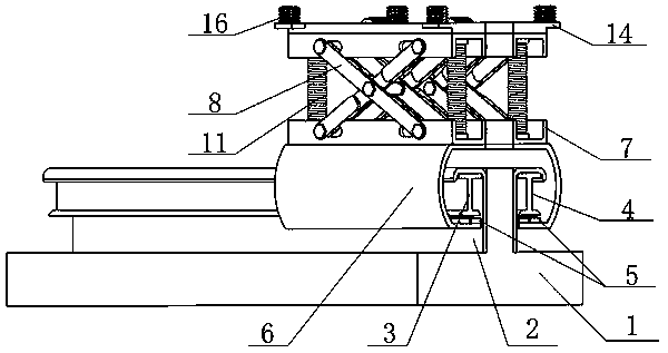 A hybrid system of "receiving and returning" on the ground of electric locomotive T-rail