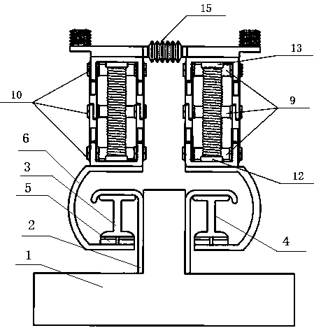 A hybrid system of "receiving and returning" on the ground of electric locomotive T-rail