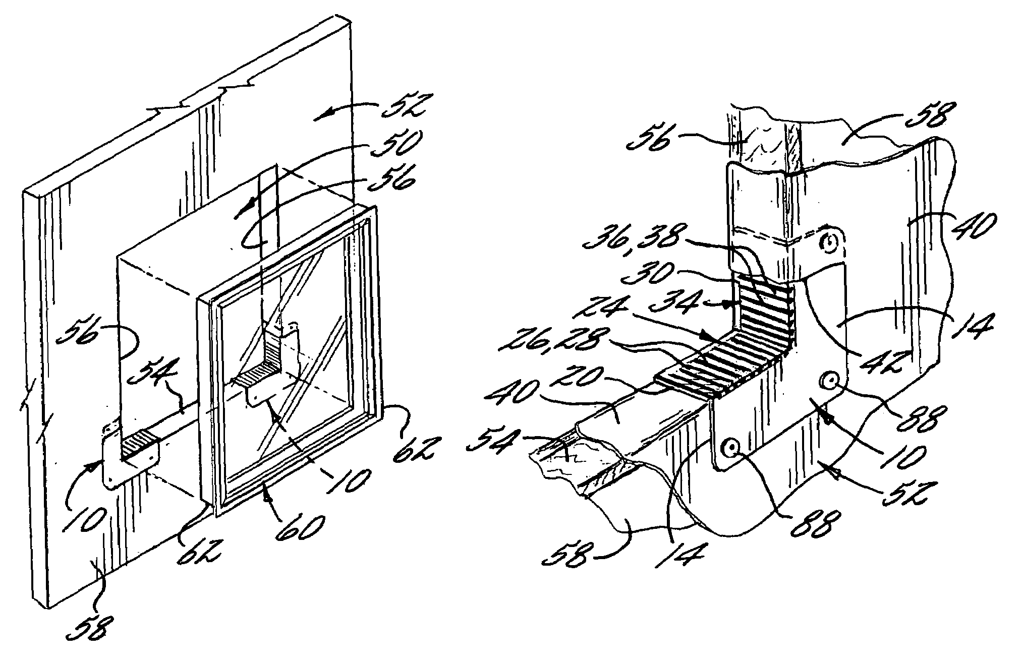 Corner flashing for windows and the like