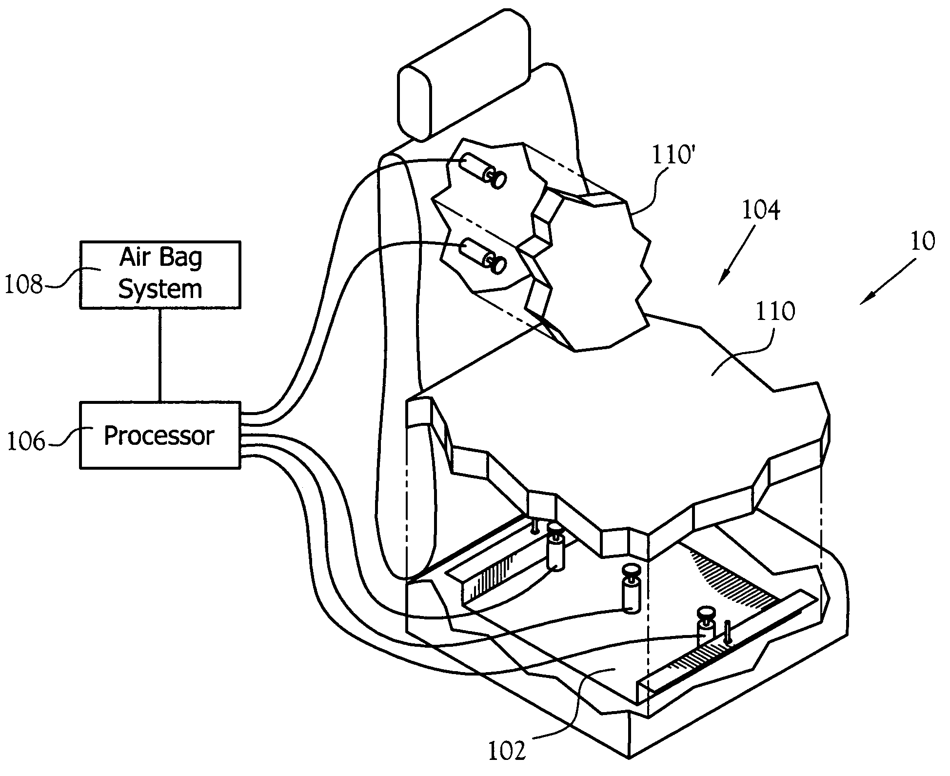 Occupant sensor for a vehicle restraint system