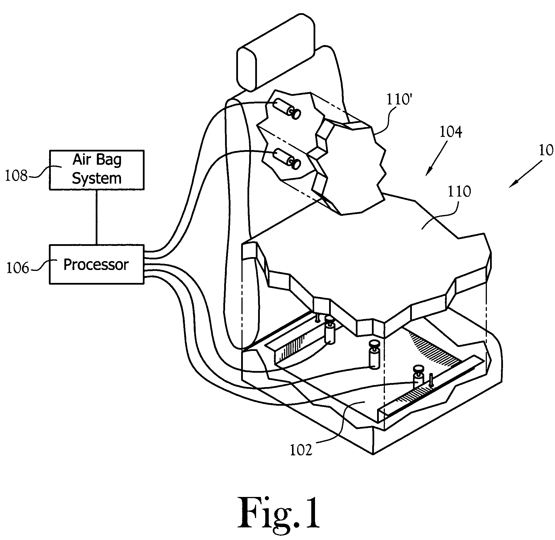 Occupant sensor for a vehicle restraint system