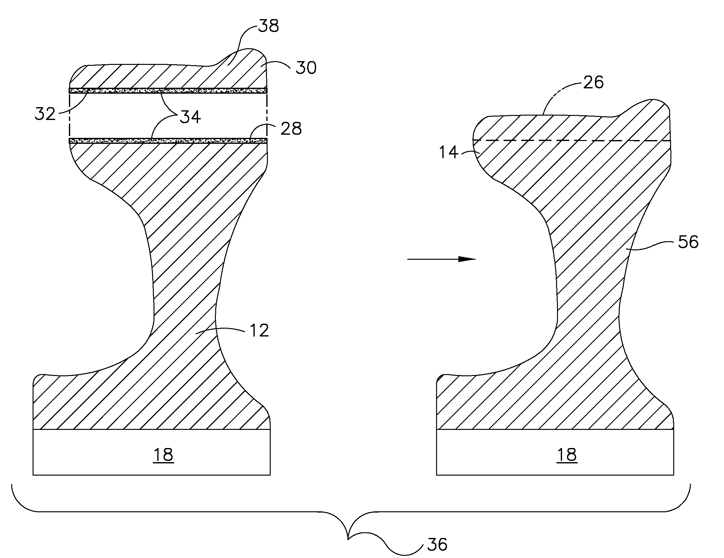 Method for repair of rail wheels and repaired article