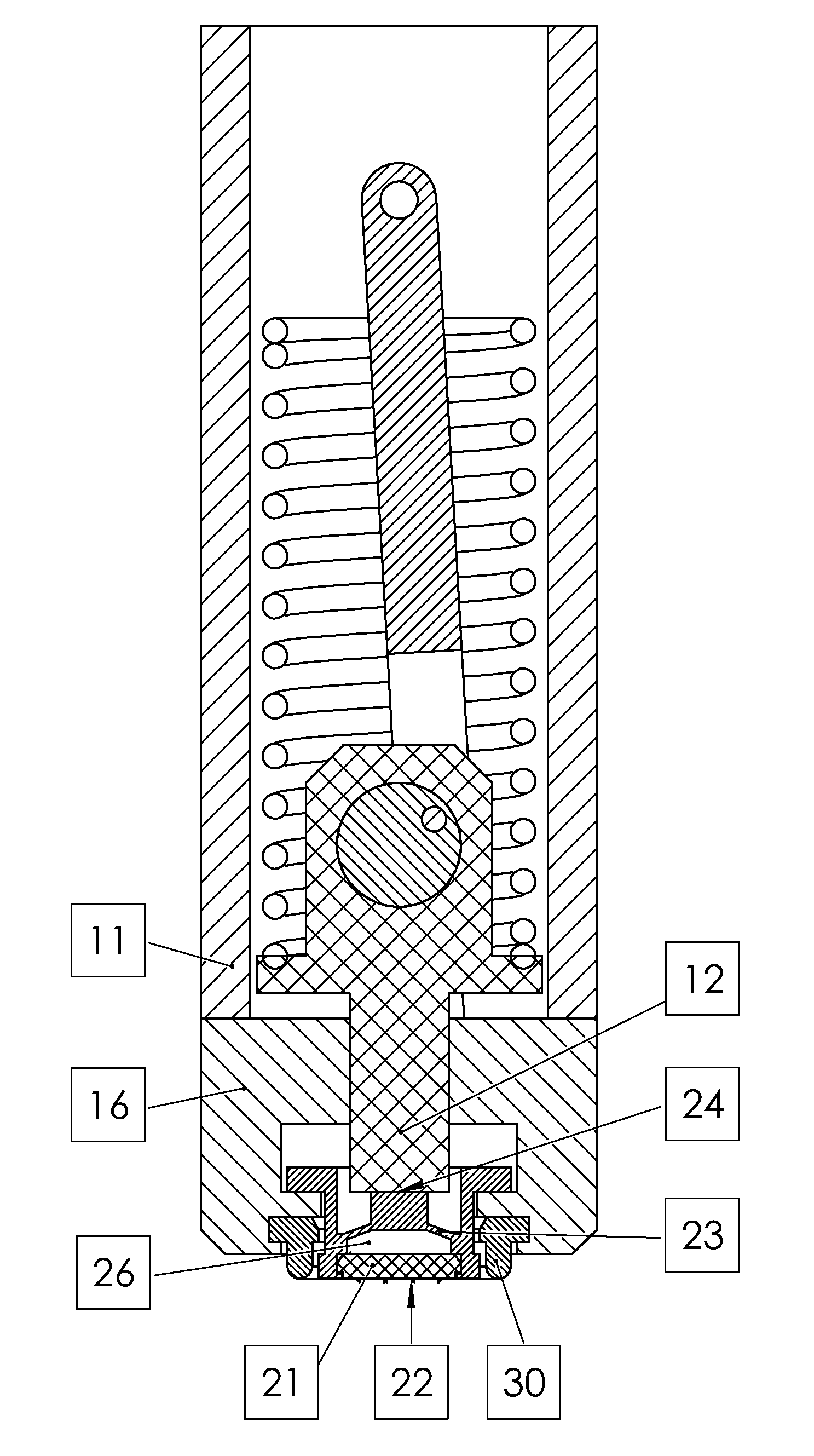 System for transporting fluid across or into a biological barrier, device and capsule as part of the system