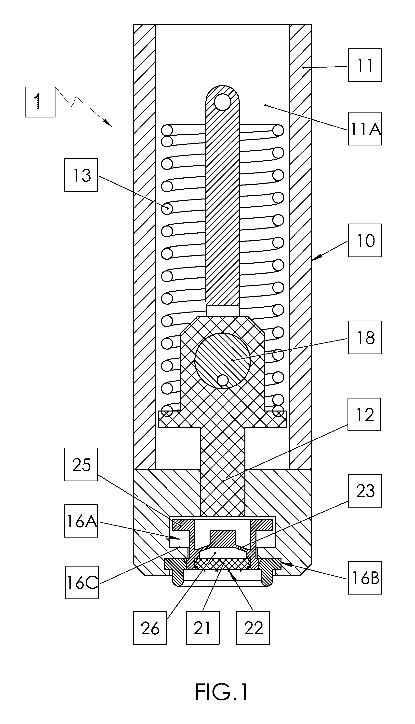 System for transporting fluid across or into a biological barrier, device and capsule as part of the system