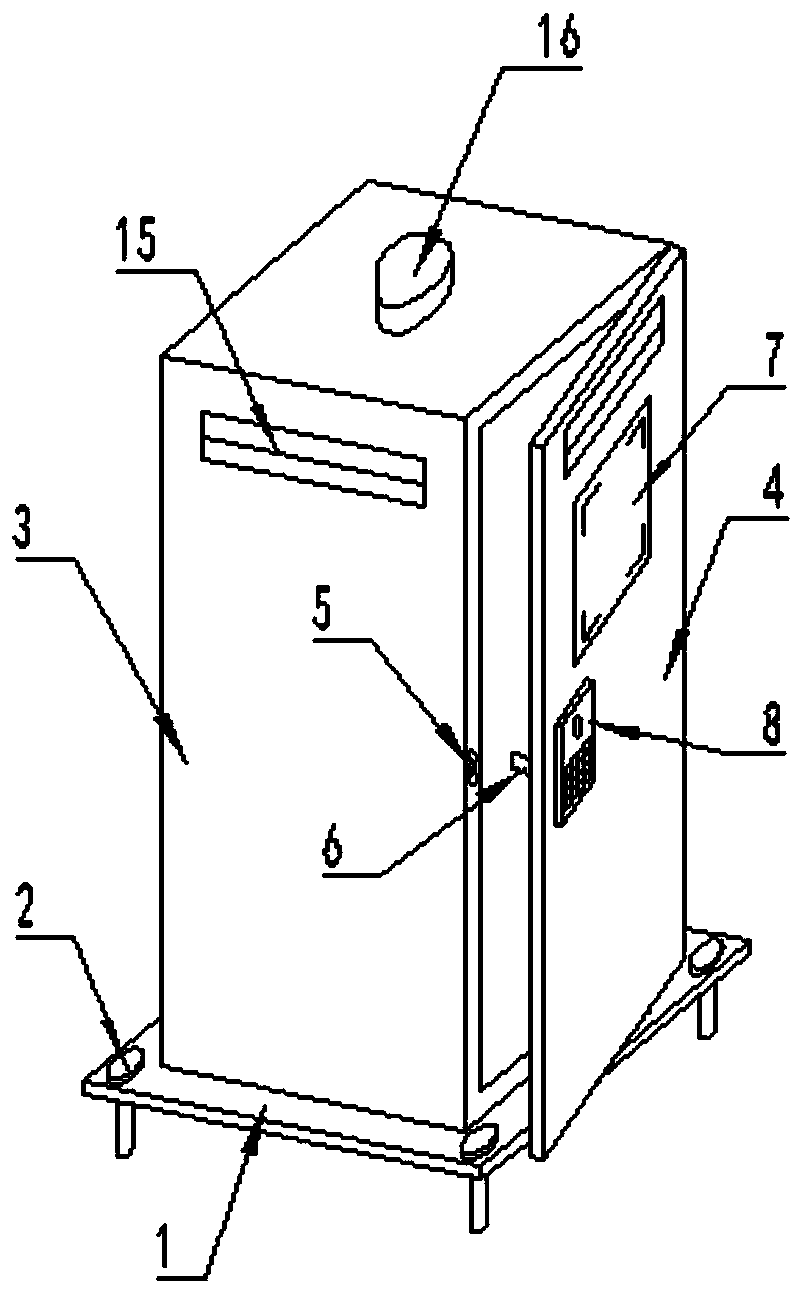 High/low-voltage switch cabinet which can be installed outdoors and has good heat dissipation performance