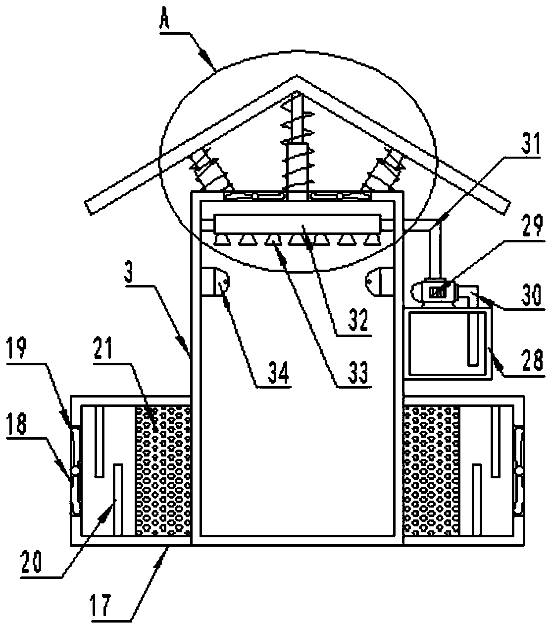 High/low-voltage switch cabinet which can be installed outdoors and has good heat dissipation performance