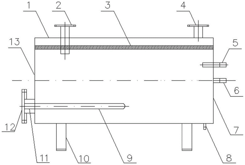 An evaporative piping system humidifier