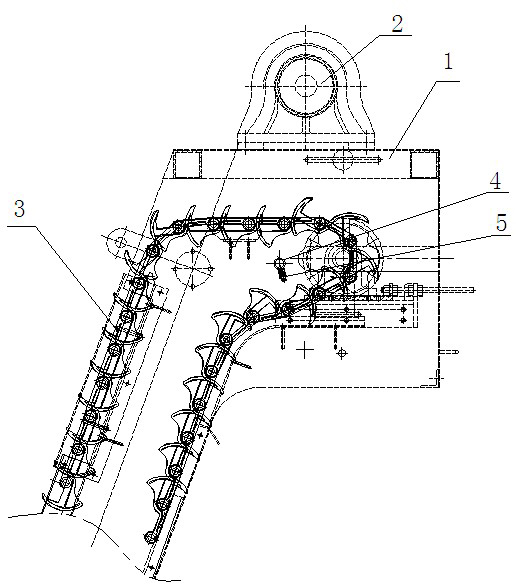 Tooth harrow sewage cleaning machine with back flushing function