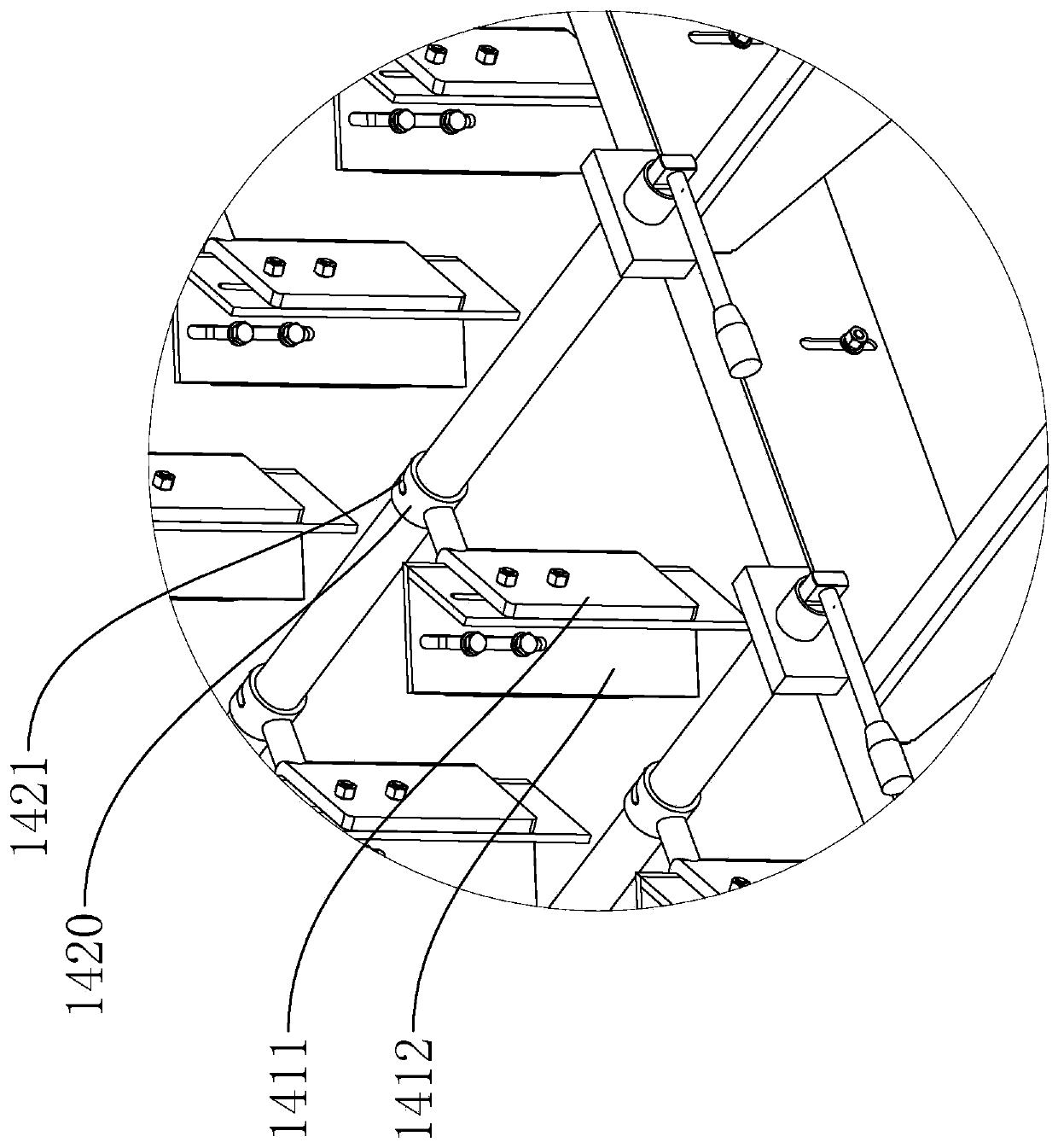 Concentrating, dewatering and strong-pressure integrated sludge dewatering machine