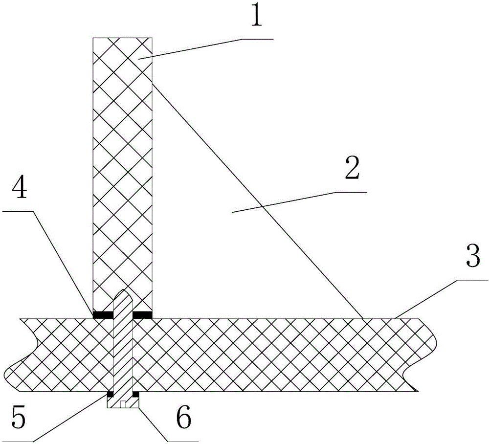 Support structure for floor casting