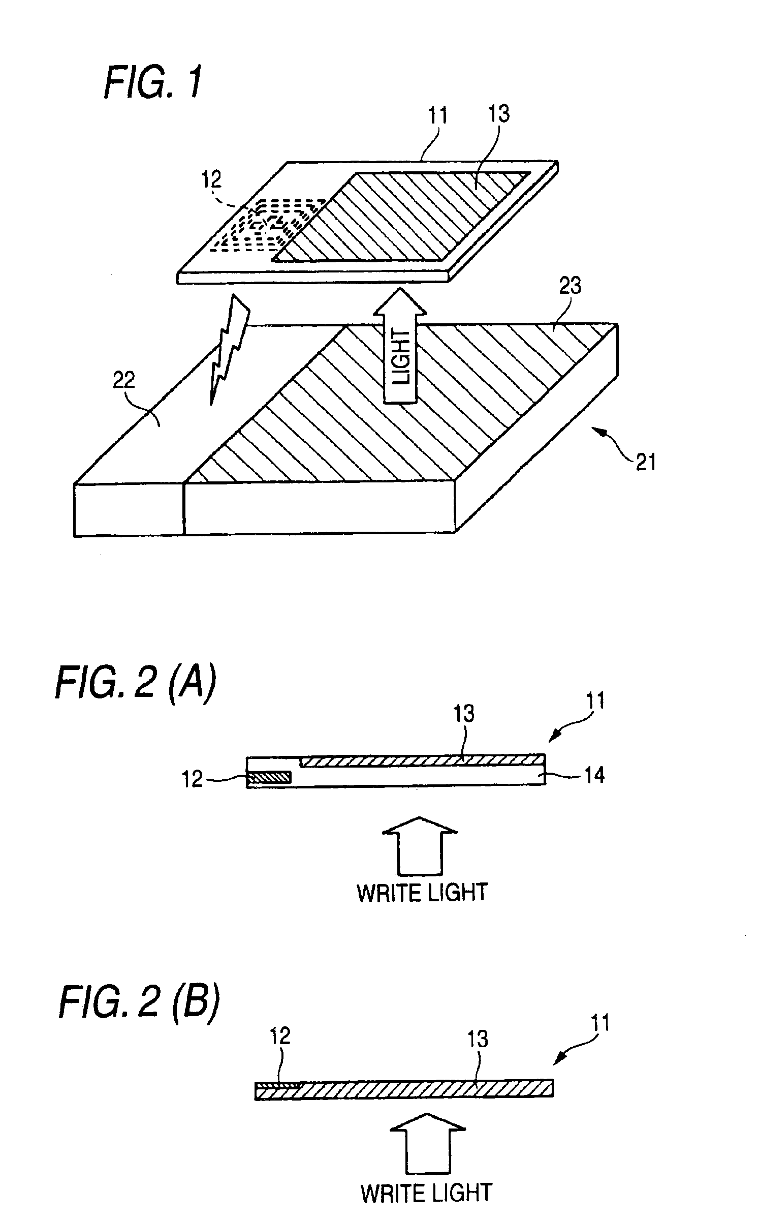 Display and record medium and information writer