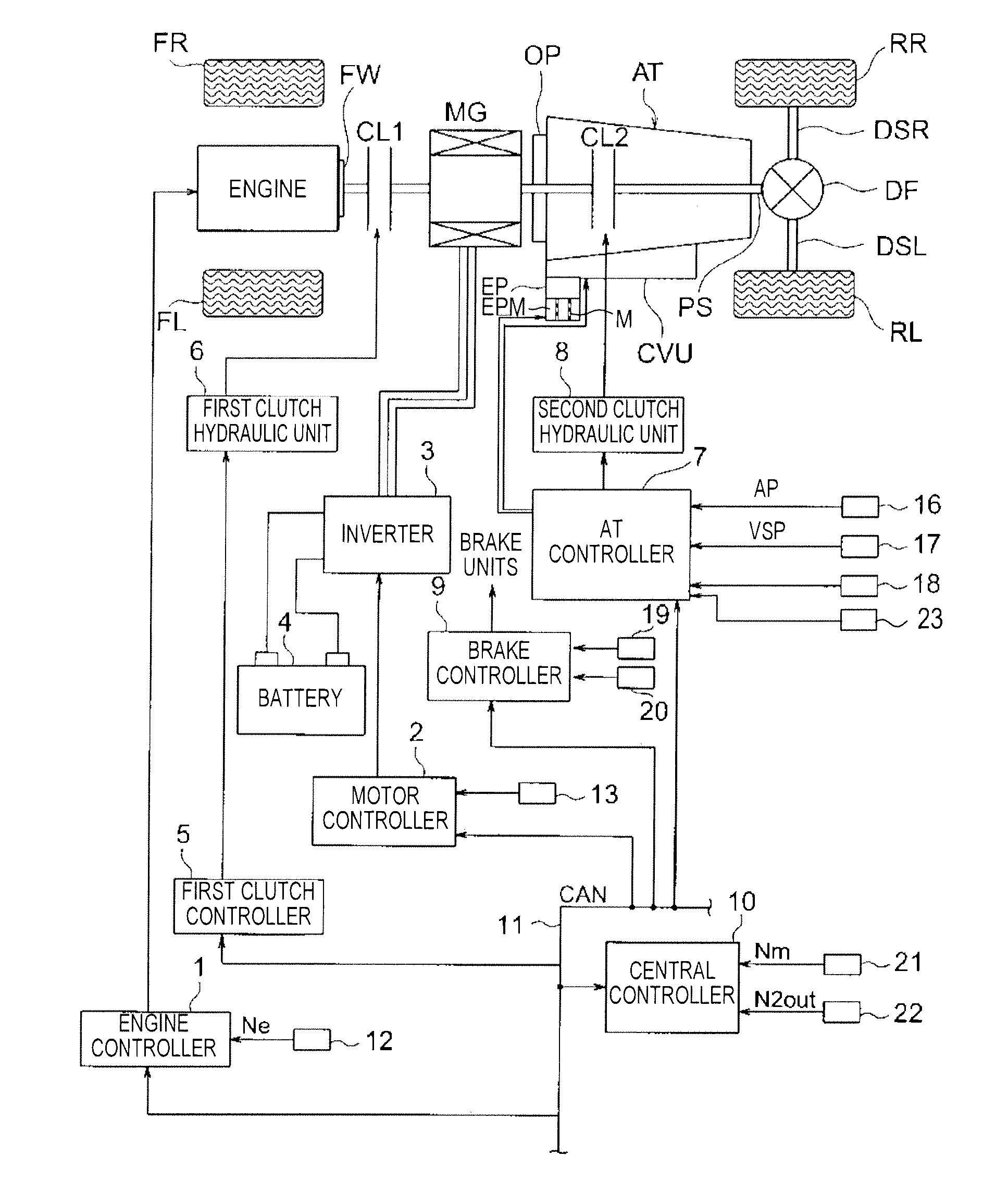 Hybrid vehicle and control method therefor