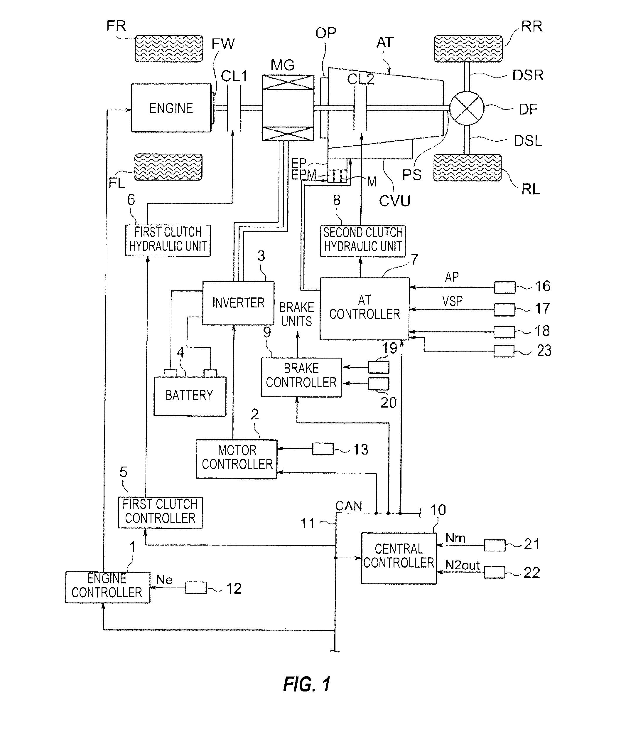 Hybrid vehicle and control method therefor