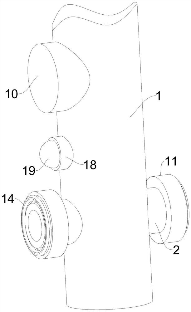 Integrated switching three-way valve