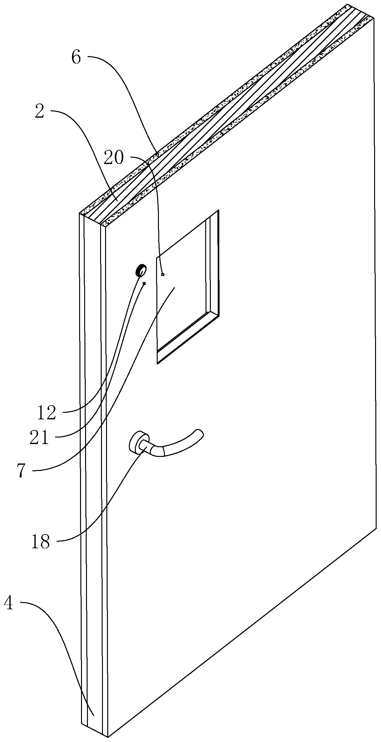 Fireproof titanium alloy door and using method thereof