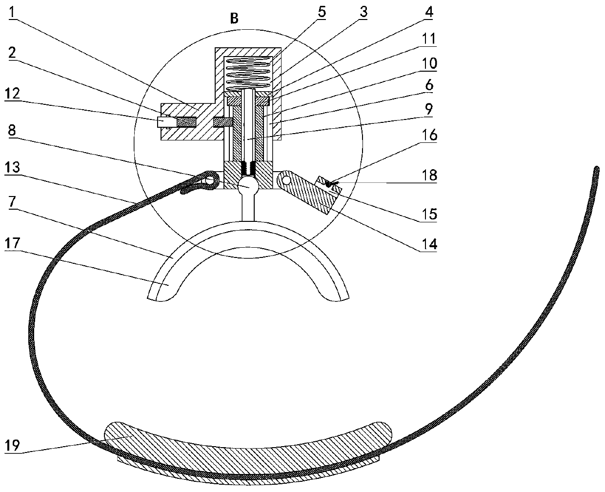 A tibial fracture fixator