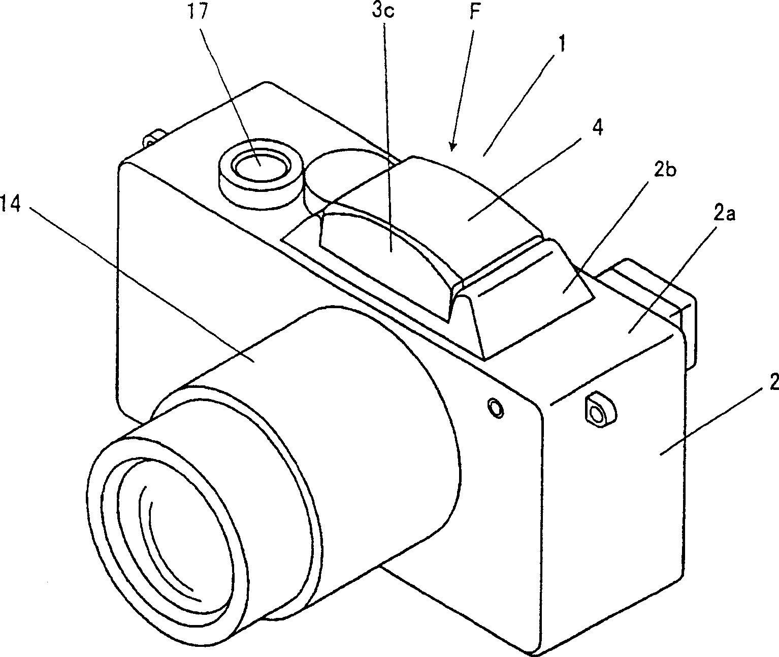 Camera with built-in flash lamp type