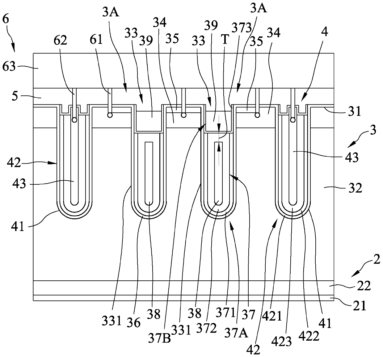 Trench type power transistor and manufacturing method thereof