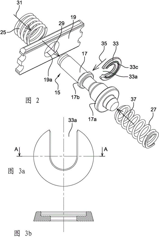 Contact device of a starter contactor