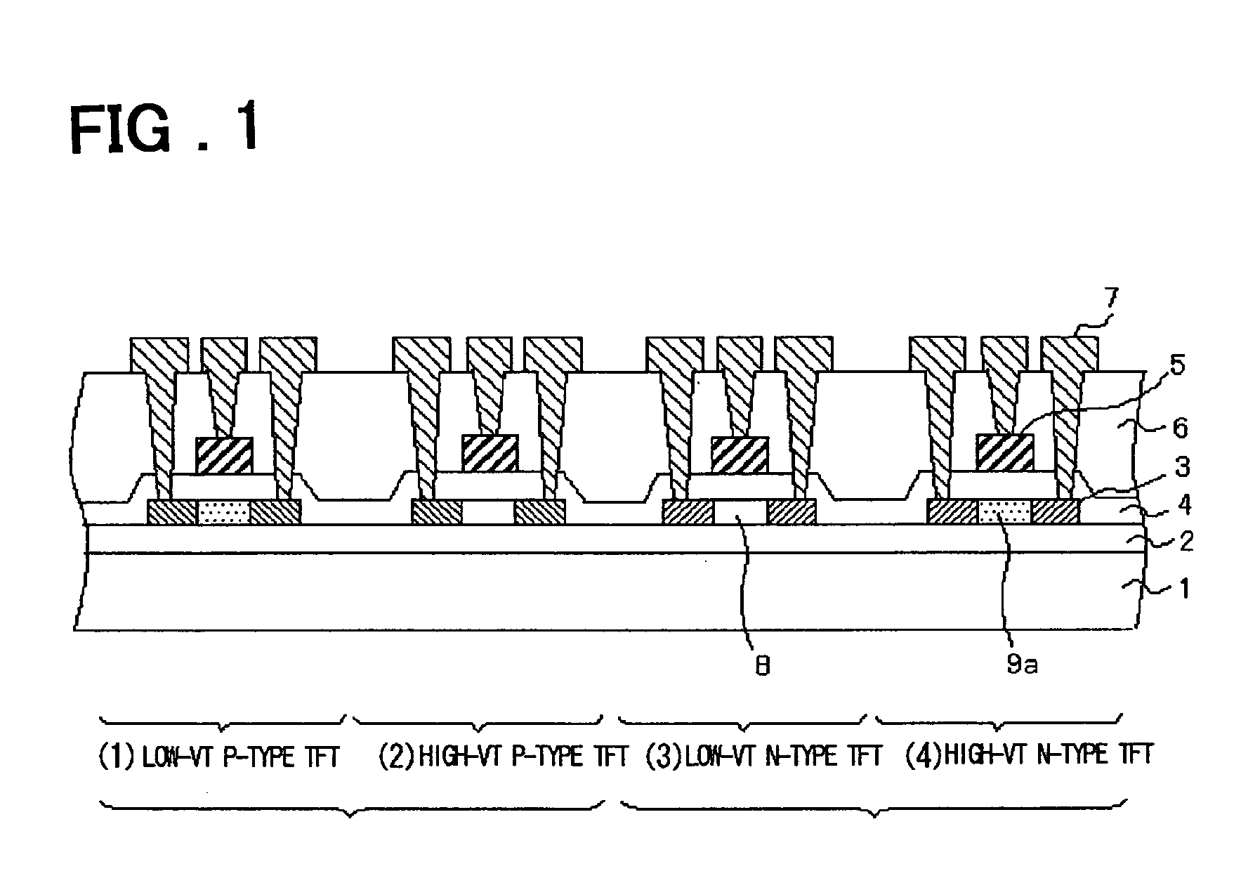 Thin film semiconductor device and manufacturing method