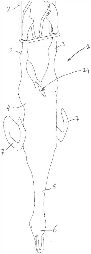 Method for gutting poultry, pre-preparation device prior to gutting poultry, gutting system and collector device