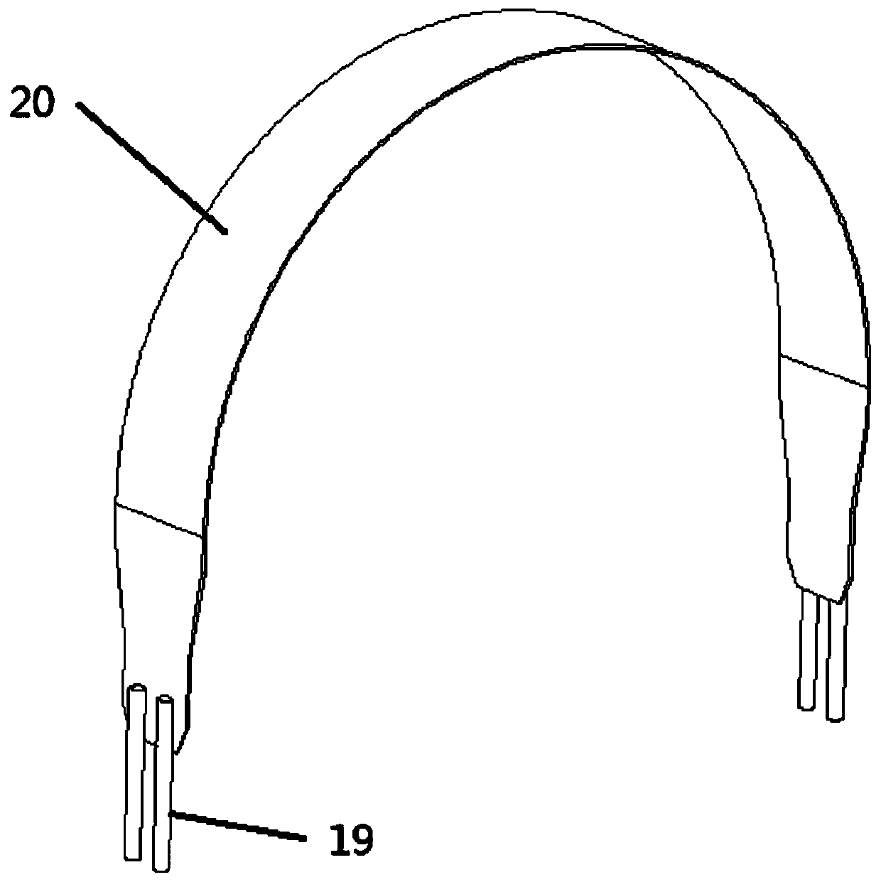 Non-bottom-beam frame for commercial vehicle liquefied gas bottles