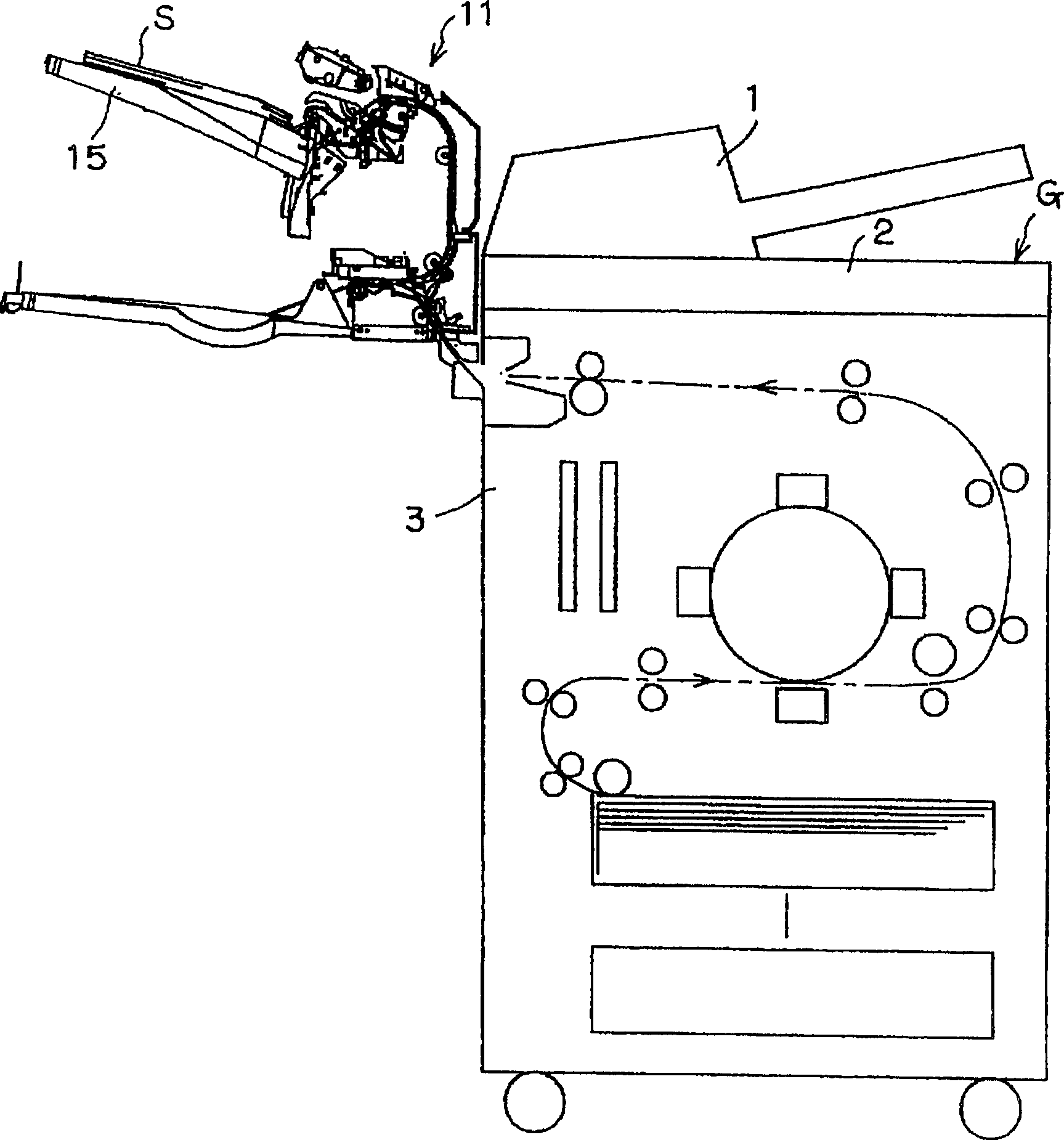 Paper delivering device and image forming device with the same