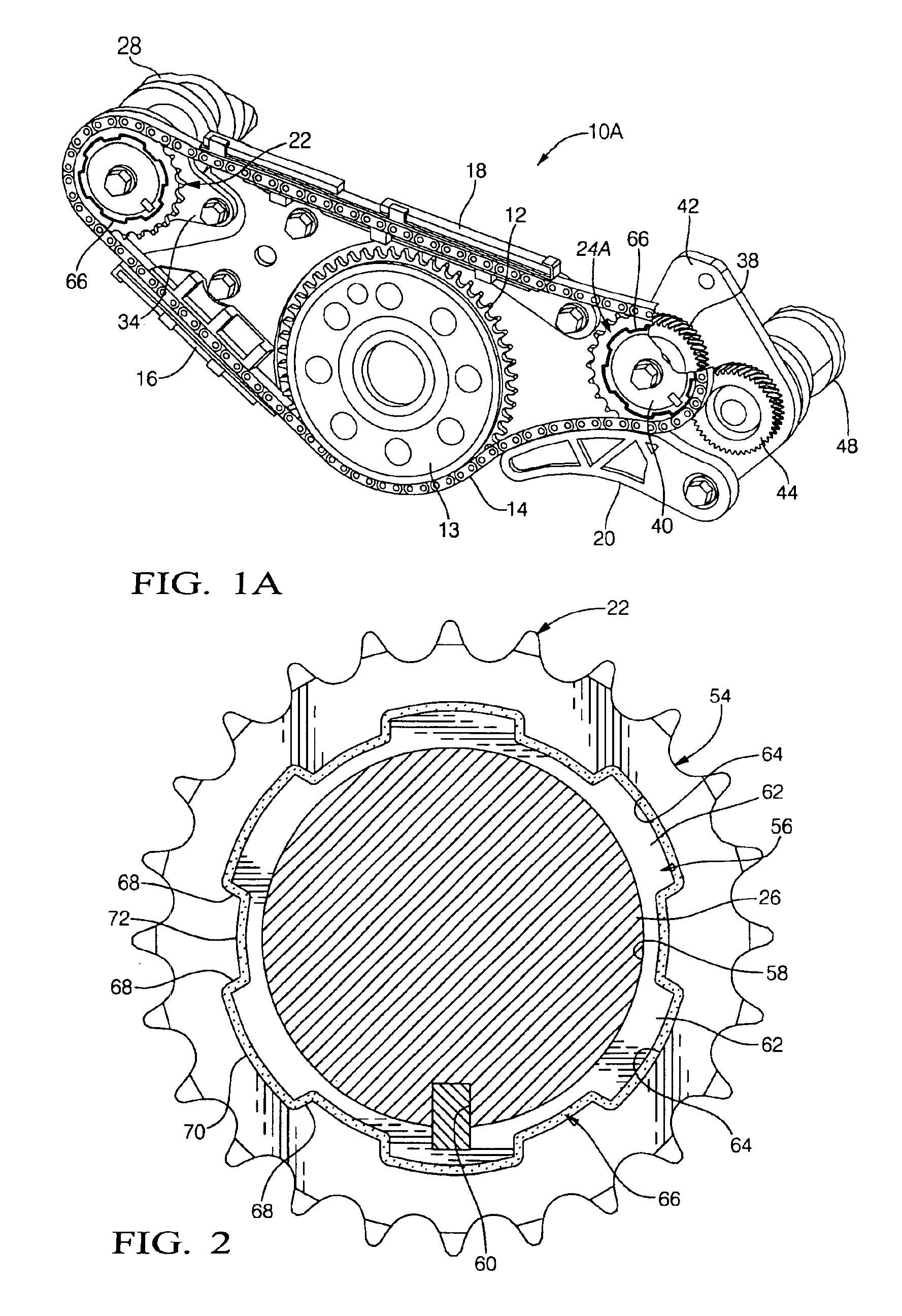 Engine balancer with chain drive vibration isolation