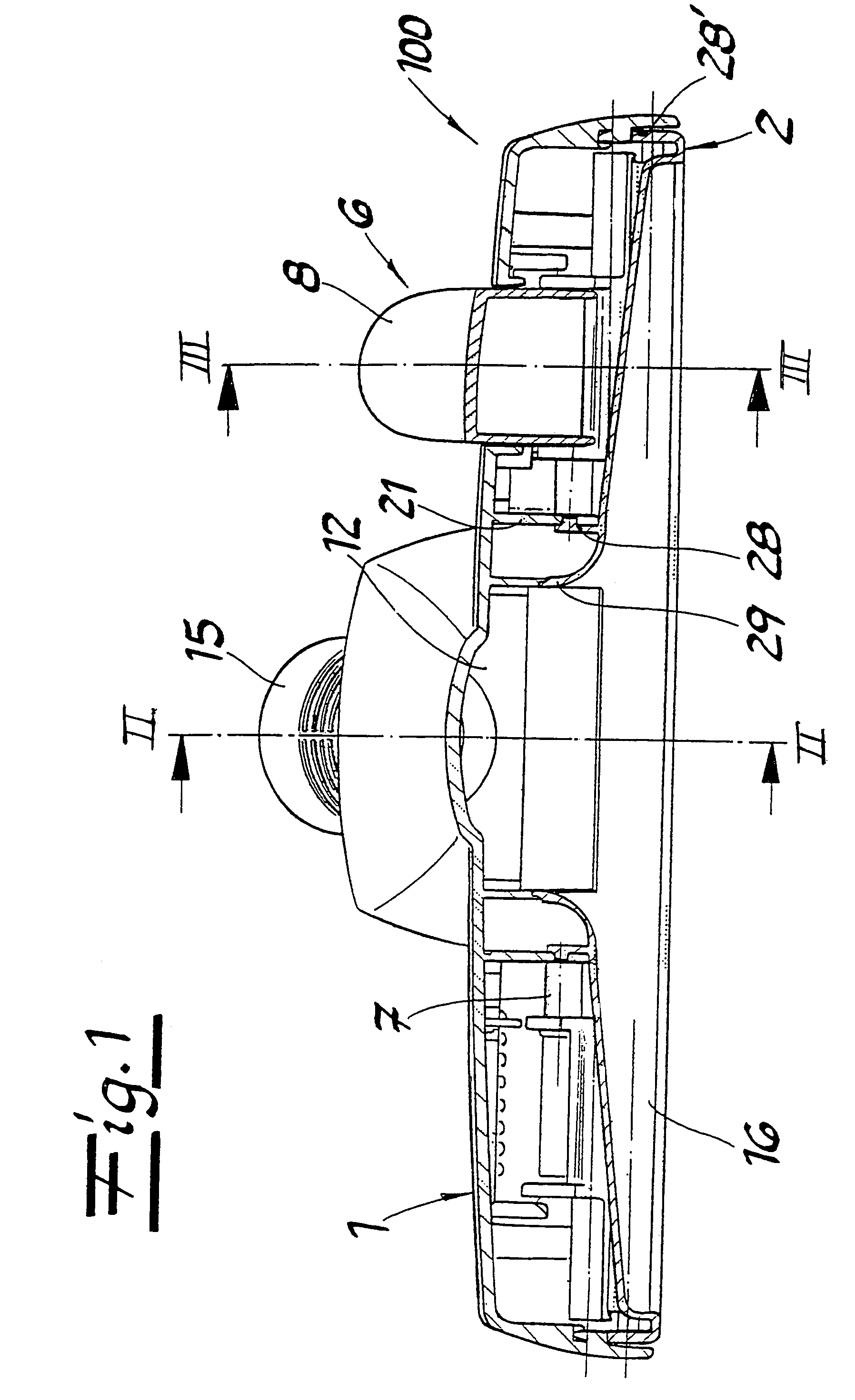 Vacuum cleaner nozzle for floors and carpets