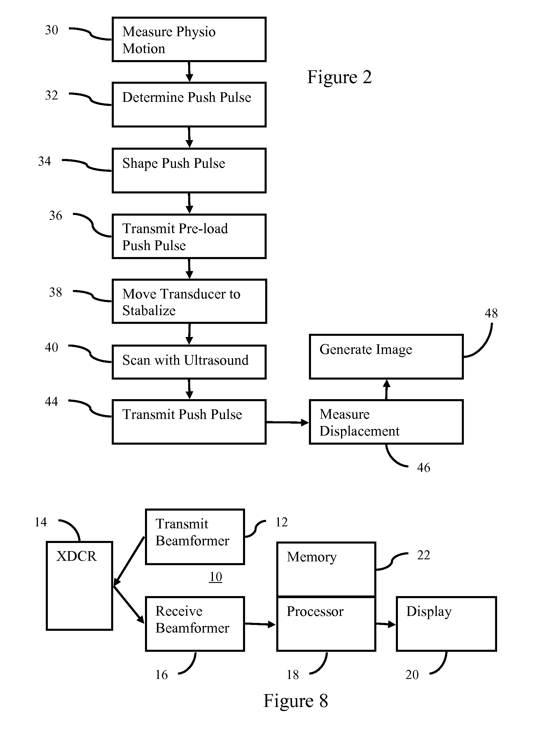 Reduction of motion artifacts in ultrasound imaging with a flexible ultrasound transducer