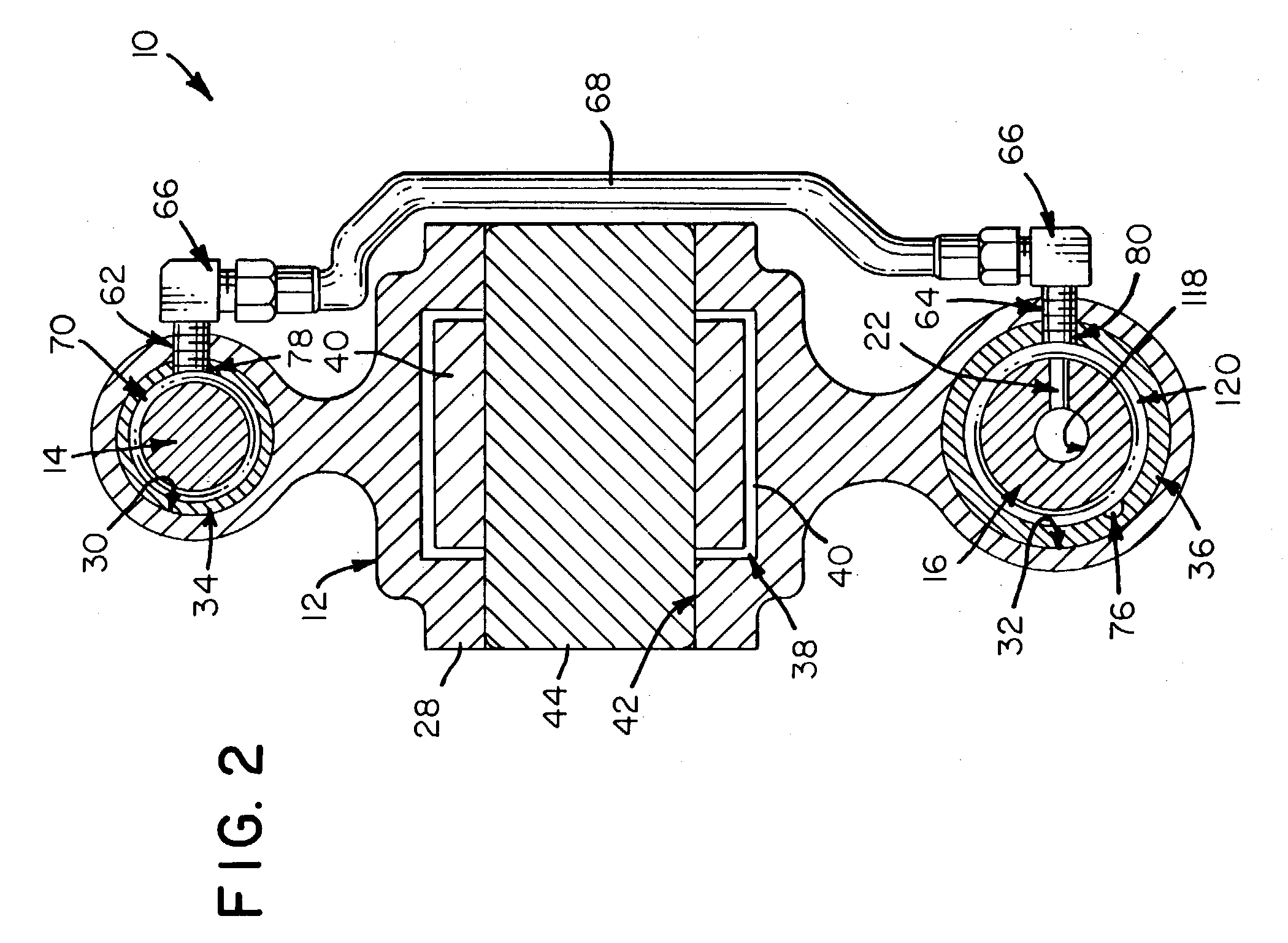 Rod-guided crosshead assembly