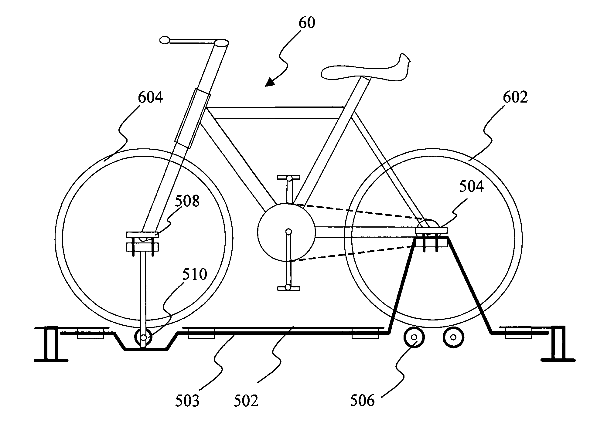 Auxiliary supporting device of a bicycle