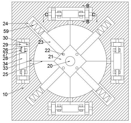 Power generation device capable of swinging by irregular wind power blowing