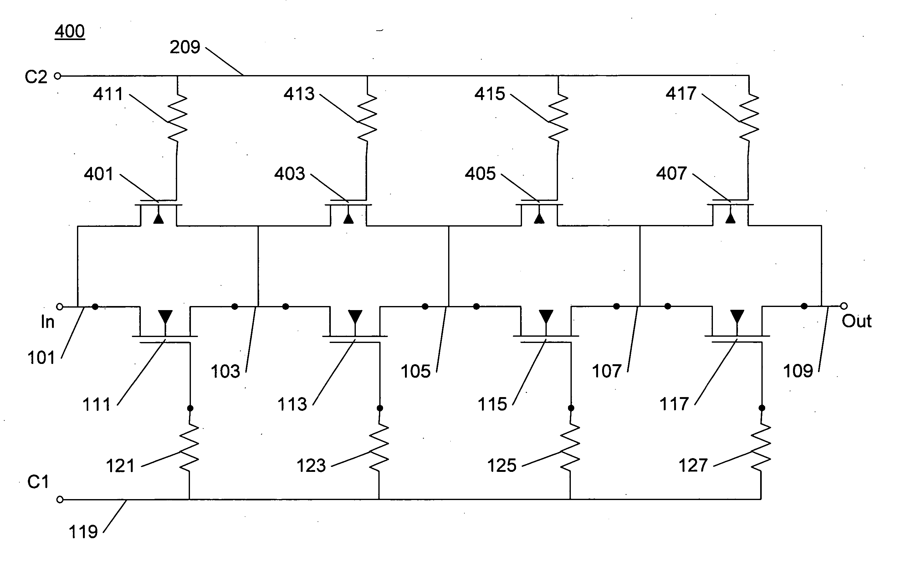 Circuit and method for controlling charge injection in radio frequency switches