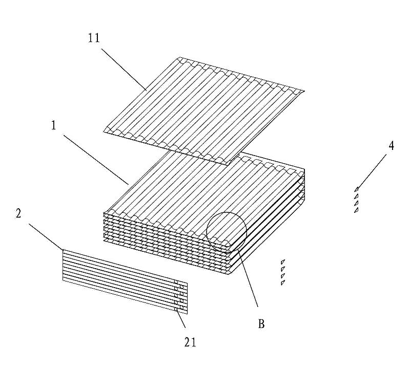 Honeycomb-bundle tubular heat exchanger and manufacturing process thereof