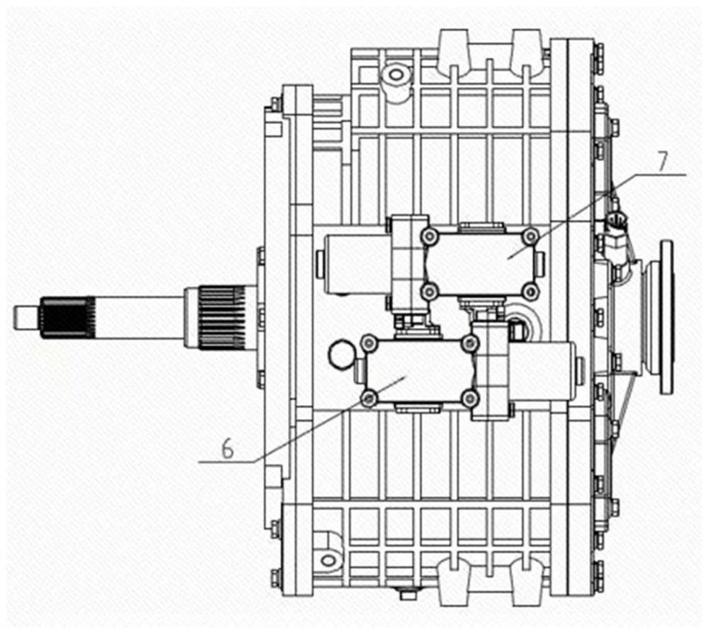 Double-input gearbox assembly and operation method thereof