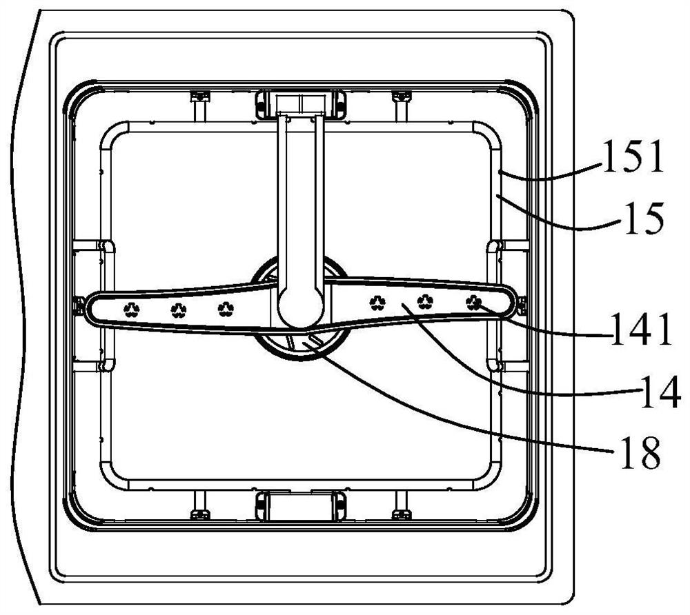 A sink type cleaning machine with bubble cleaning basket